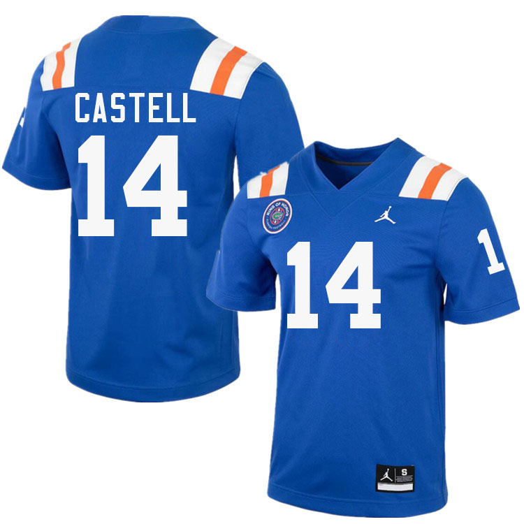 Jordan Castell Florida Jersey,Florida Gators #14 Jordan Castell Jersey Youth Uniforms-Retro Royal